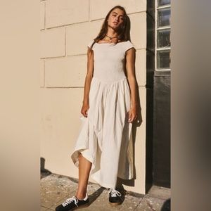 🤍#53 Free People Cece Midi Smocked Dress🤍